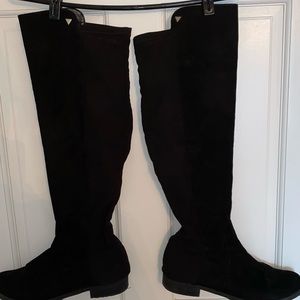 Guess knee high suede boots size 10